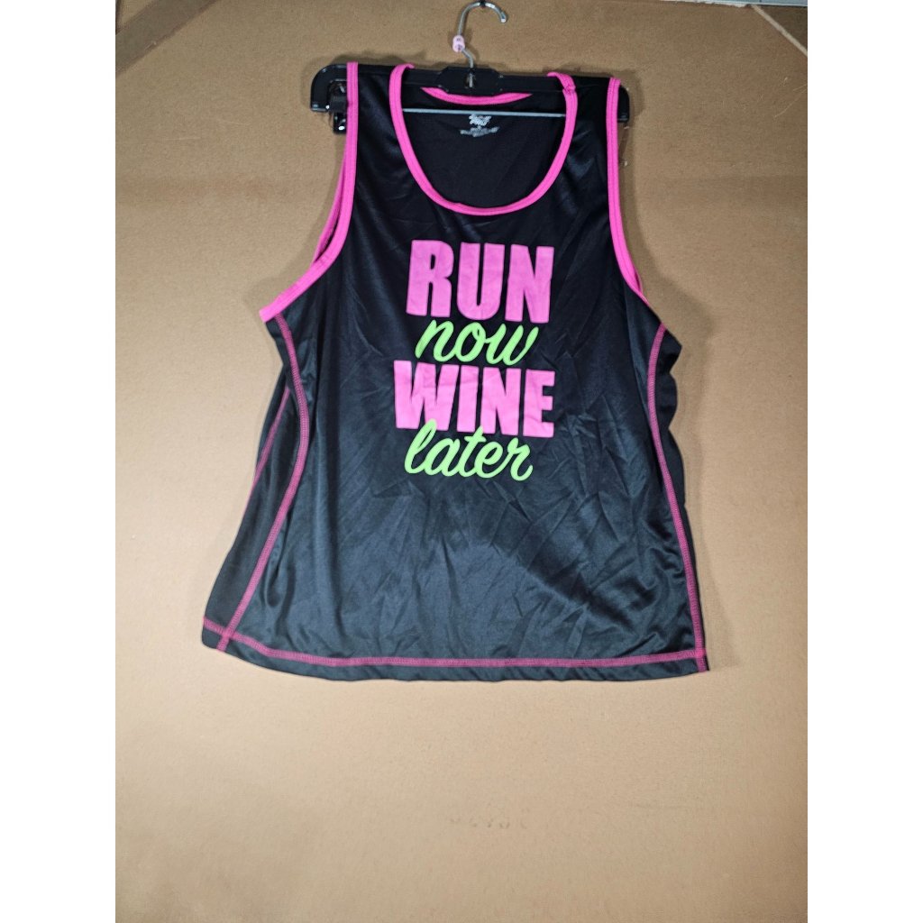 Zone Pro Women Xl Workout Running Tank Xl Black/Pink